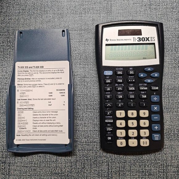 Texas Instruments TI-30X IIS Fundamental Scientific Calculator - Blue - Picture 1 of 4